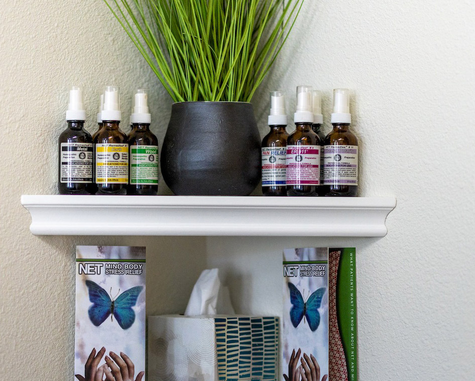 Wellness products — vitamins on shelf